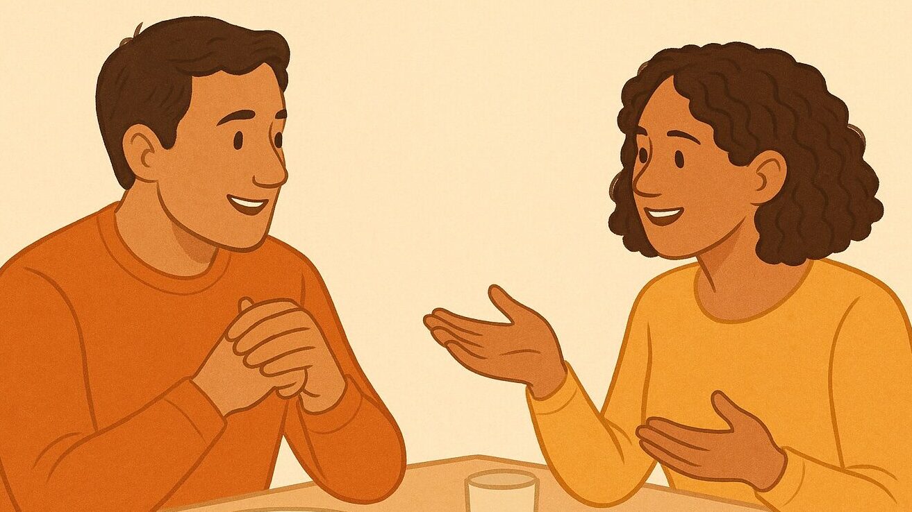 Quality Time love language examples - undivided attention and meaningful conversation