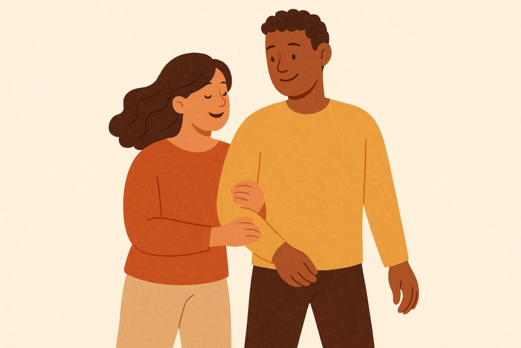 Physical Touch love language examples - appropriate affection and caring touch