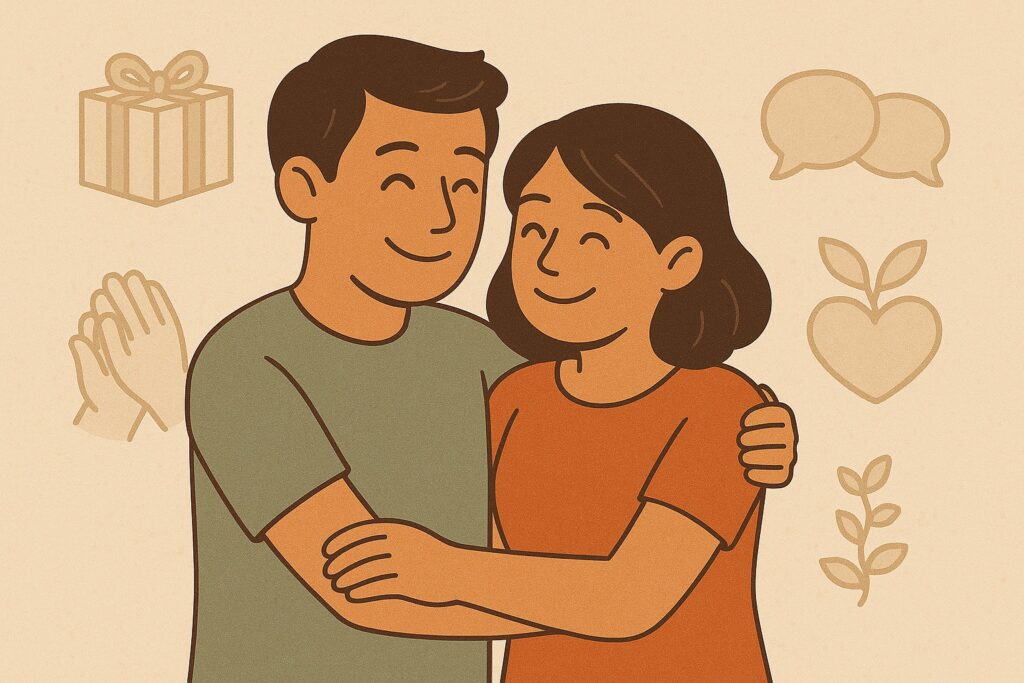 Couples successfully navigating different love languages in relationships