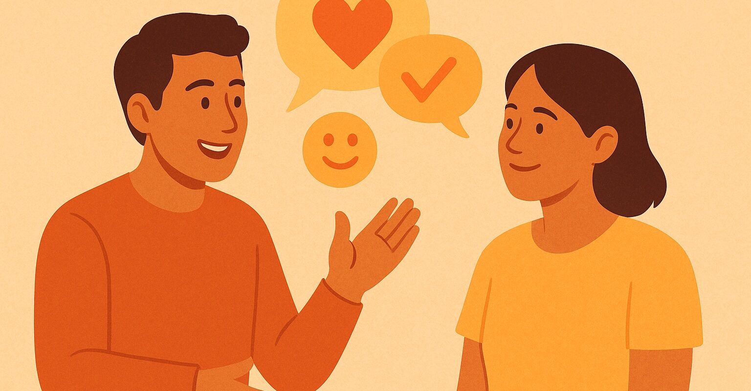 Words of Affirmation love language - verbal encouragement and appreciation in relationships