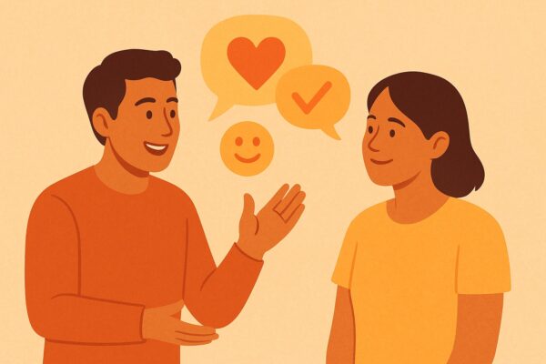 Words of Affirmation love language - verbal encouragement and appreciation in relationships
