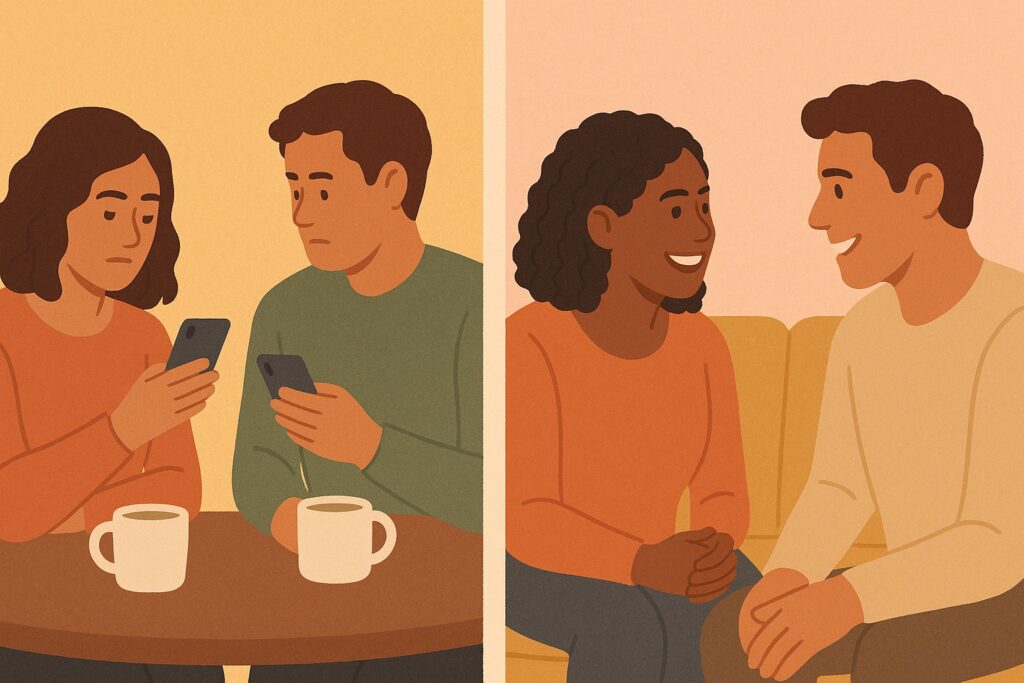 Quality Time love language - presence versus proximity and meaningful connection versus physical togetherness