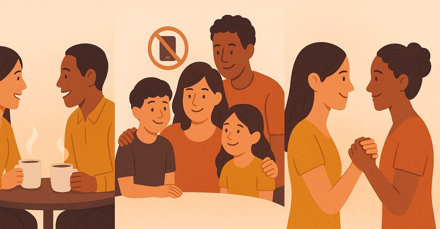 Quality Time love language - meaningful connection through undivided attention and focused presence