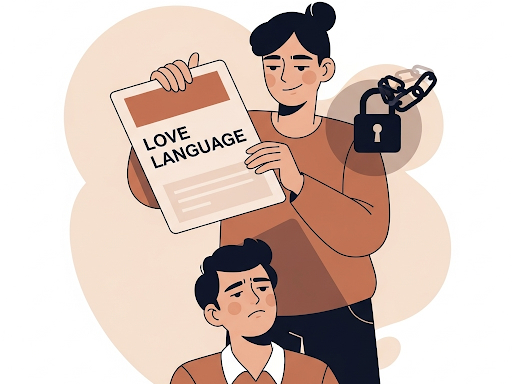 Person using love languages as a tool of control, representing manipulation and toxicity.