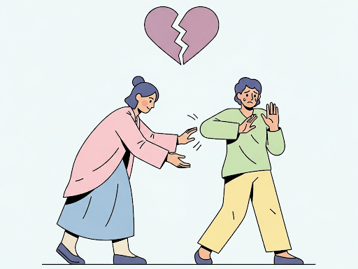 Person rejecting unwanted touch, symbolizing lack of consent in physical touch.